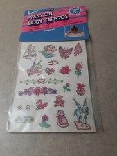 Vintage Lee Press On Body Tattoos New