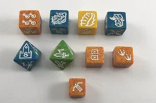 Role Playing Game Dice / Set Of 9 Role Playing Board Game Dice