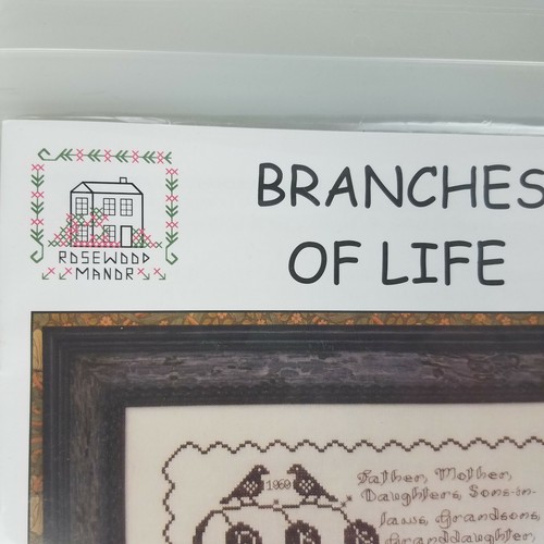 Branches of Life Cross Stitch Pattern Chart Family Tree Rosewood Manor S-1224 - Picture 4 of 4