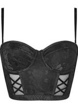 Ann Summers Viper Corset Basque XS 4 6 NWT