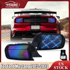 TT-ABC Smoked RGB LED Tail Lights For Ford Mustang Euro 2015-2023 W/Sequential