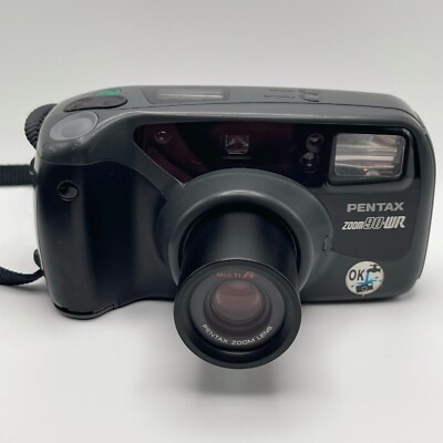 Vintage 1991 Pentax Zoom 90-WR Point Shoot 35mm Film Camera Weather  Resistant