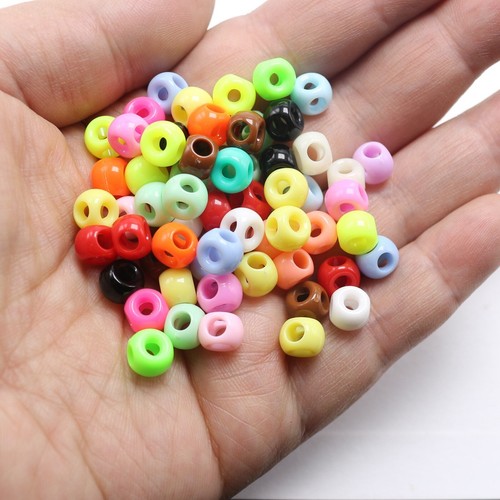 200pcs Four Holes Beads Loose Beads Charms for Earring Bracelet Keychain DIY Jew - Picture 8 of 10