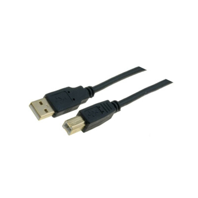 CU201G-B-018-PB Kabel USB 2.0 USB A-Stecker,USB B-Stecker vergoldet 1,8m VCOM