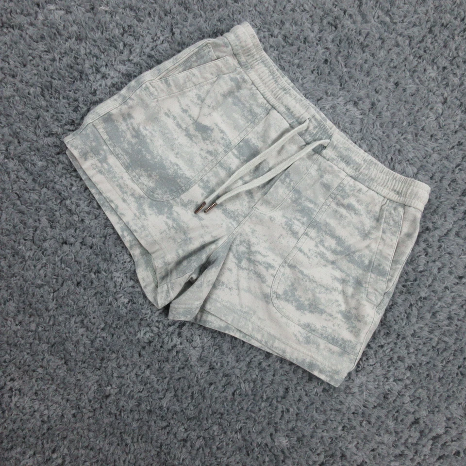 Pantalones Cortos Athleta Mujer Gris Mediano Cordón Geométrico Pull On Sweat 32x3* Foto 2 de 4