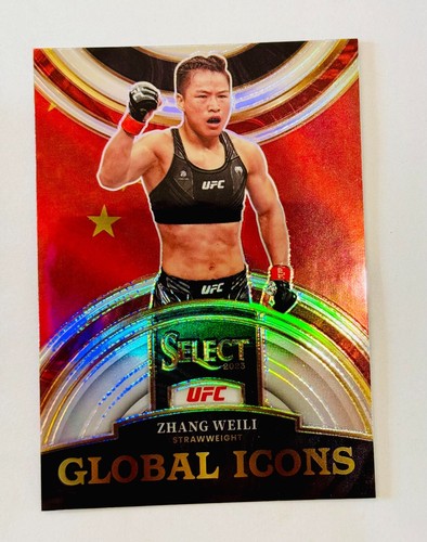 Zhang Weili 2023 Panini Select UFC Global Icons Insert Silver Prizm