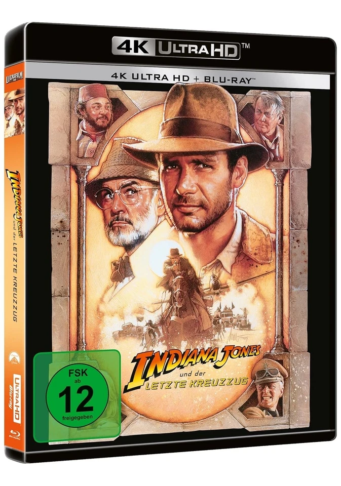 Indiana Jones Teil: 3 und der letzte Kreuzzug [4K UHD Blu-ray & Blu-ray/Neu/OVP] - Bild 1 von 4