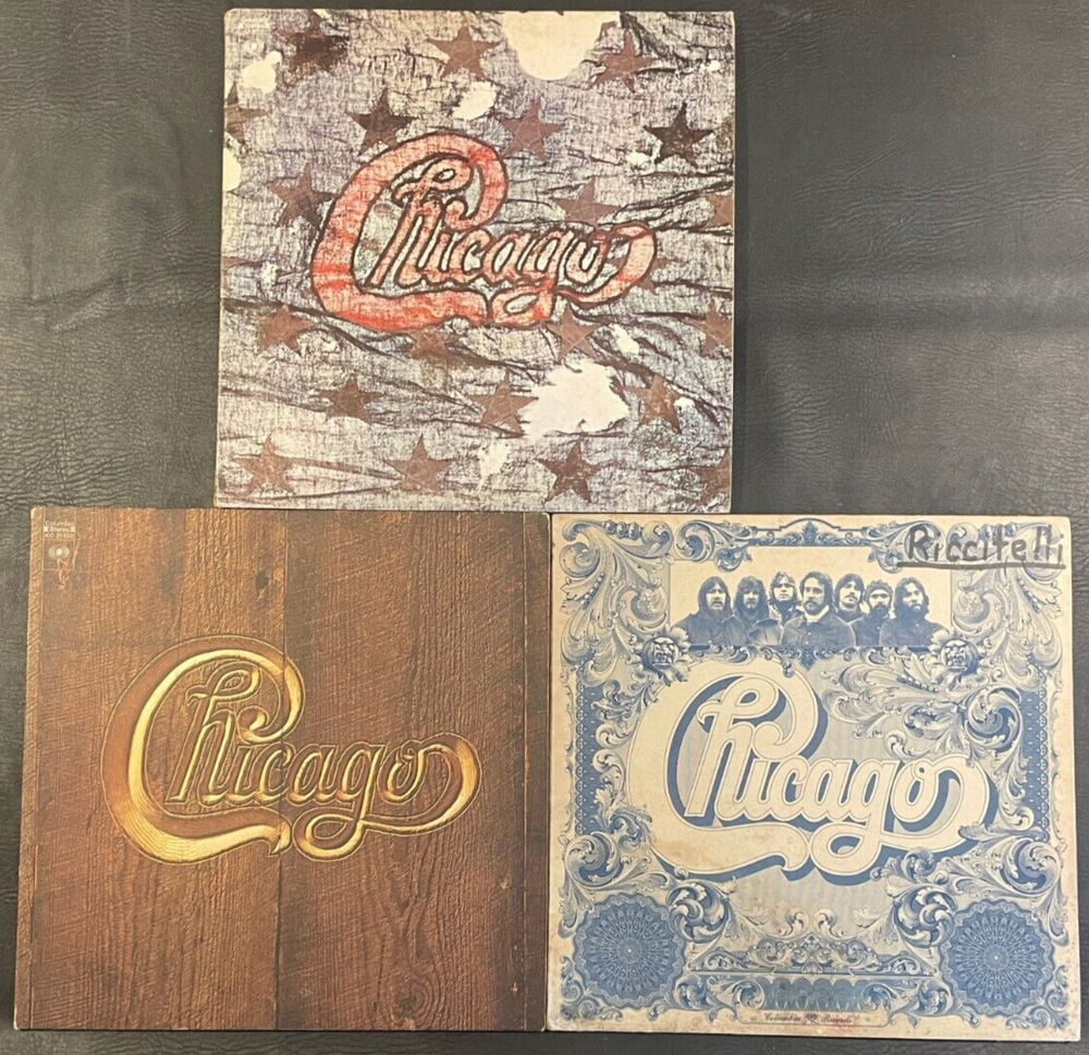 (4) LP LOT CHICAGO-CHICAGO III-CHICAGO V-CHICAGO VI