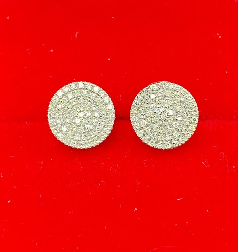 DEAL! 0.25 CTW NATURAL ROUND DIAMOND CLUSTER STUDS EARRING IN 10K GOLD 8.80MM - Picture 3 of 12