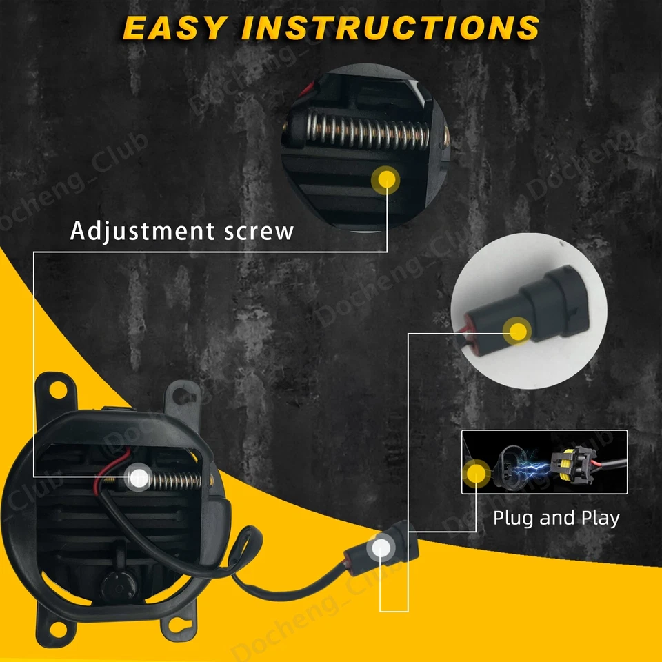 Faros antiniebla LED para Nissan Frontier 2010-2019 2005-2015 Nissan Xterra Foto 4 de 4