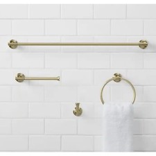 Glacier Bay Oswell 4 Piece Bath Hardware Towel Bar Set in Brushed Gold