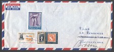 RRR G47 ARAB Countries Ajman 1965 Cover used to Switzerland