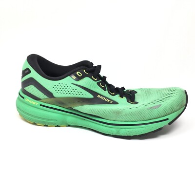 Brooks Ghost 15 Running Shoes Sneakers Mens Size Green Black