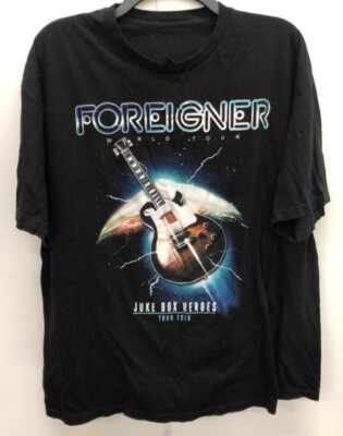 2018 Foreigner Band Juke Box Heroes Tour Shirt Black Unisex S-5XL