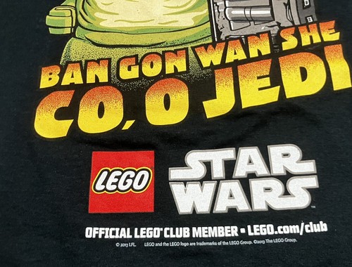 Lego Star Wars Club Jabba Ban Gon Wan She Youth L Rare 2013 T-Shirt New - Picture 4 of 7
