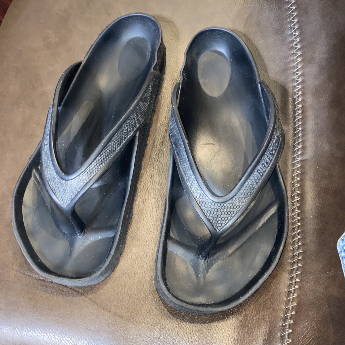 Birkenstock Honolulu Eva Flip Flop Thongs Sandals Black Size EU43