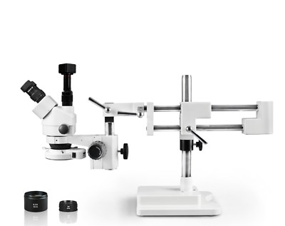 Trinocular Zoom Stereo Microscope,  5MP digital camera