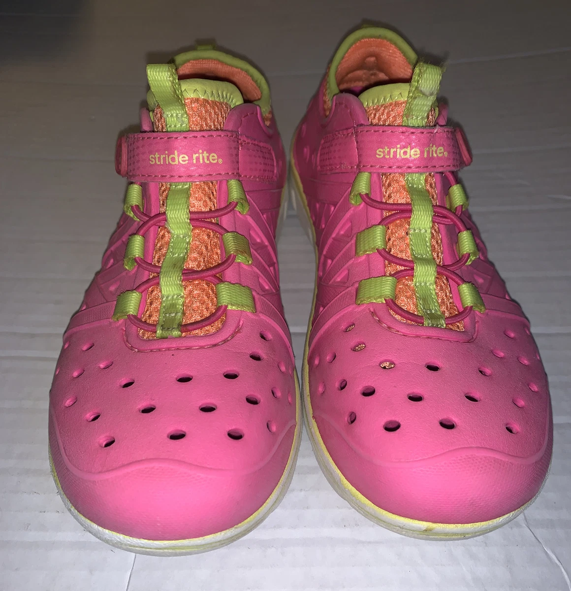 Stride Rite Made 2 Play Phibian Shoes Youth Size 1 Girls