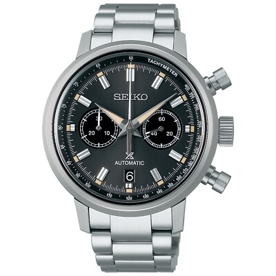 SEIKO Prospex Speedtimer SRQ037J1 Automatic Chronograph Gray Dial 100M Men Watch