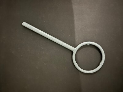 Laborring Ring Ø80 mm Edelstahl  Länge 180mm geschlossen mit Muffe Labor