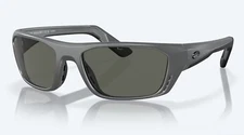 BRAND NEW Costa Del Mar Whitetip PRO Matte Gray / Gray Polarized Glass 580G
