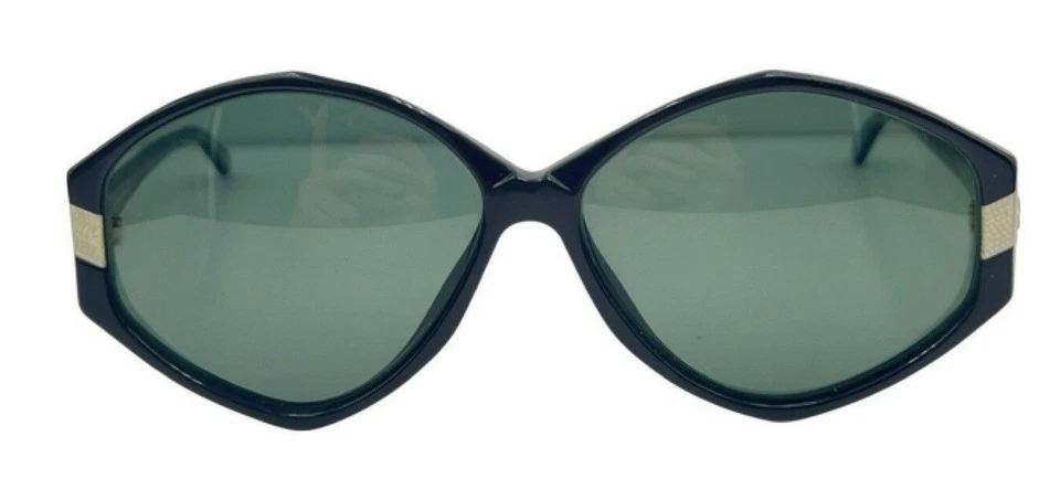 Gafas de sol vintage Silhouette M1157/20 negras geométricas ovaladas Austria con lentes nuevas Foto 3 de 4