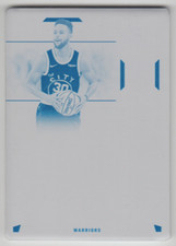 2022-23 Panini Flawless Basketball Stephen Curry All-NBA Ink Cyan Plate 1/1