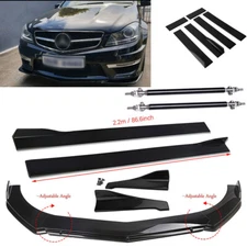 For Mercedes Benz E Front Bumper Lip Spoiler Splitter Body Kit/Side Skirt Rear