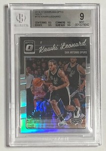 2016-17 Panini Donruss Optic Kawhi Leonard Optic Holo BGS 9 1st Yr Optic