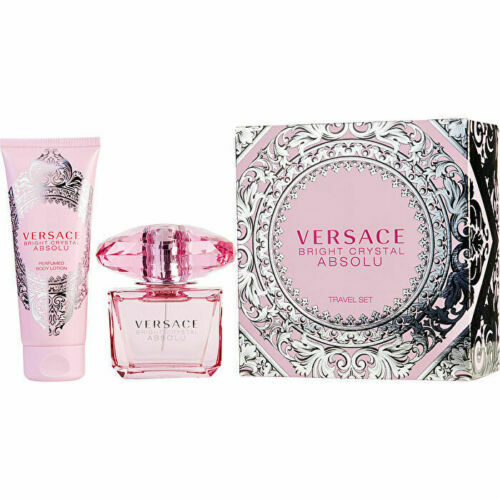 Versace Bright Crystal Absolu Eau De Parfum Spray \u0026 Loción Corporal 3.4  90ml/3oz | eBay