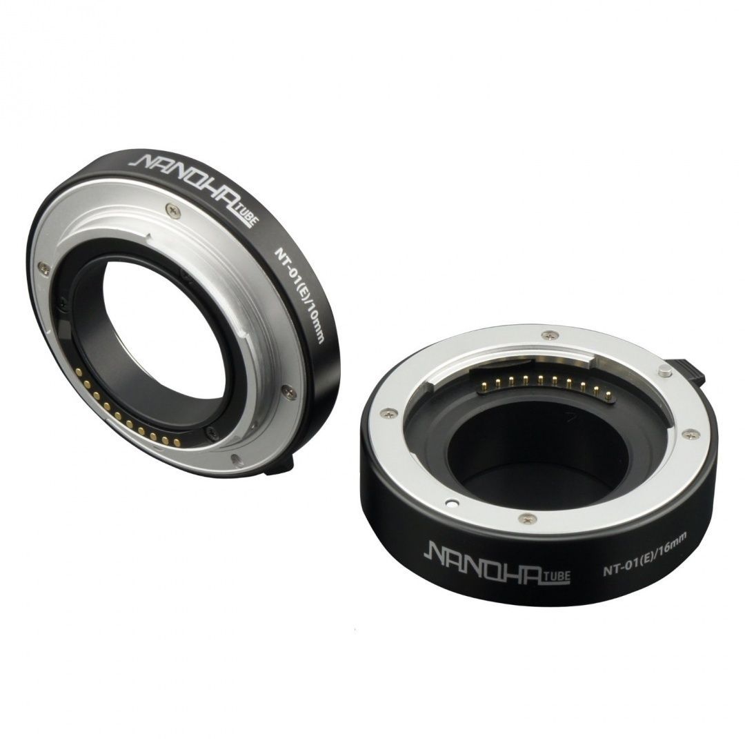 Yasuhara NANOHA Auto Extension 10mm & 16mm Tube Set for Sony NEX Mount 