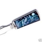 Mother of Pearl Bird Moon Design Steel Desk Metal Sword Letter Envelope Opener