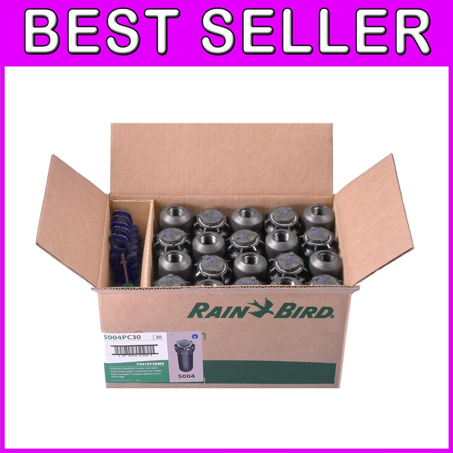 5004PC Series Metal Rotor Sprinklers - 40-360 Degree Adjustable Irrigation Set