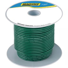 Tinned Copper Marine Wire, 10 AWG, Green, 100 Ft.