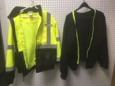 Radians SJ110B-3ZGS Type R Class 3 Two-in-One Bomber Jacket - Hi-Vis LARGE