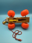 Vintage 1968 Fisher Price Little Snoopy #693 Wooden Pull Toy Dog with Shoe WORKS — photo 6