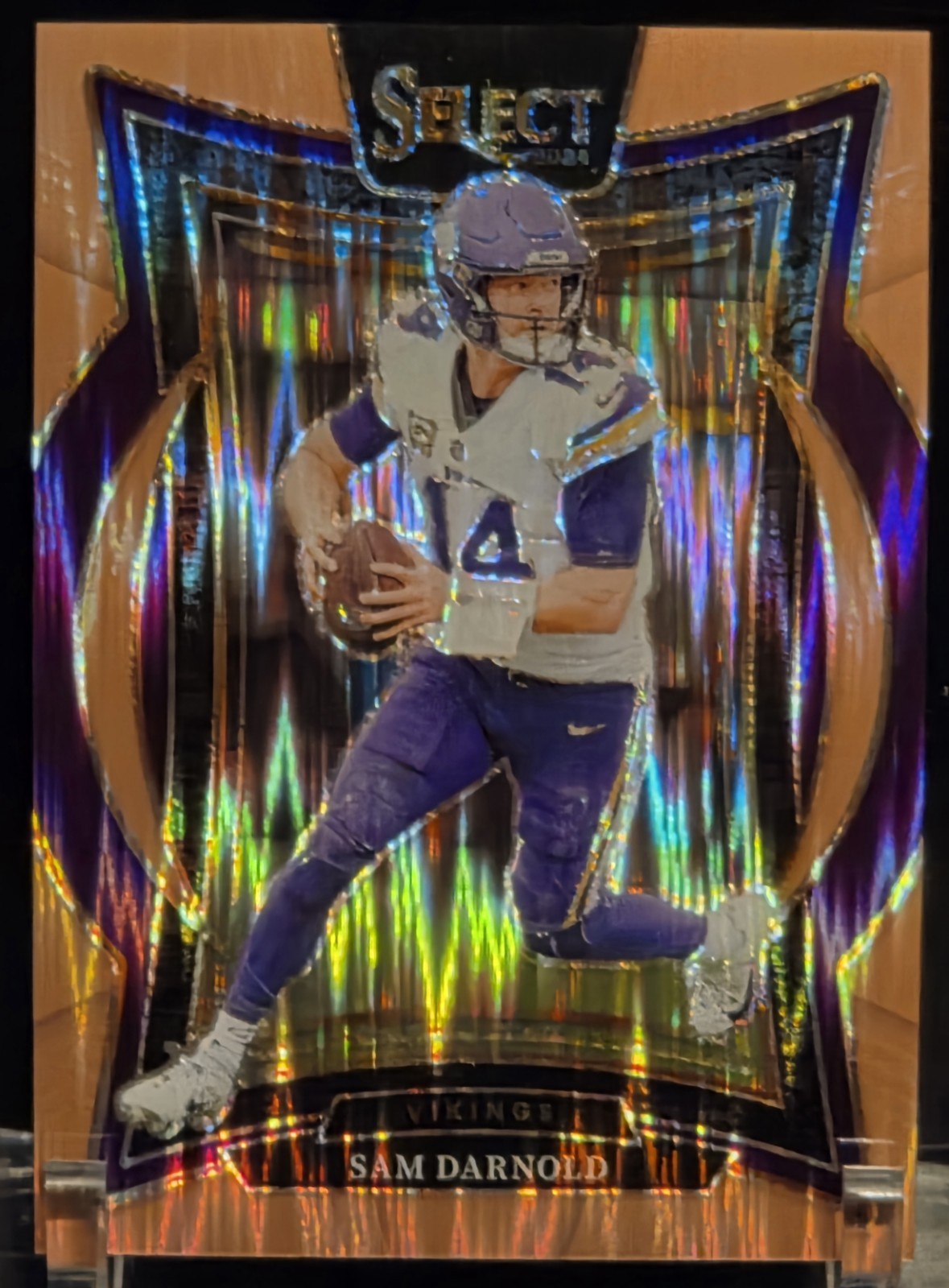 2024 Panini Select - Concourse Sam Darnold #92 Copper Shock Prizm /299