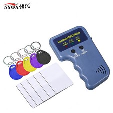 125KHz RFID Card Copier Writer 5YOA Handheld Duplicator w/ Keyfobs