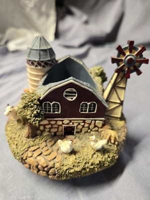 Home Interior Candle Topper Farm Scene Animals Silo Barn Rustic 4'' x 4'' 