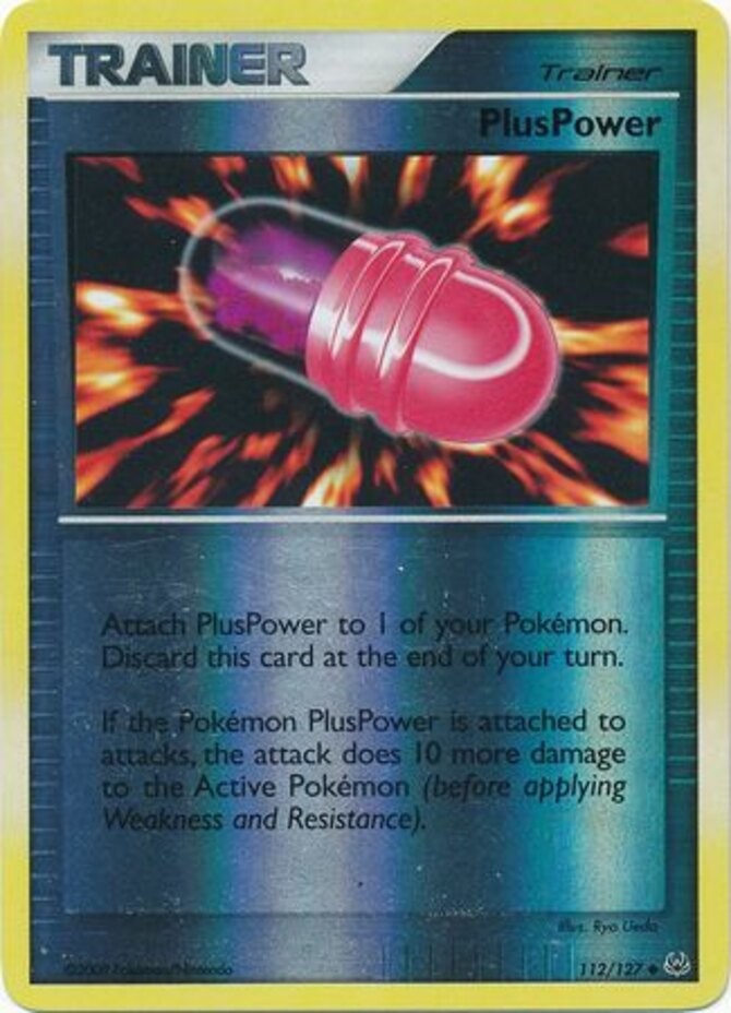 PlusPower - 112/127 - Uncommon - Reverse Holo LP, English Pokemon Platinum