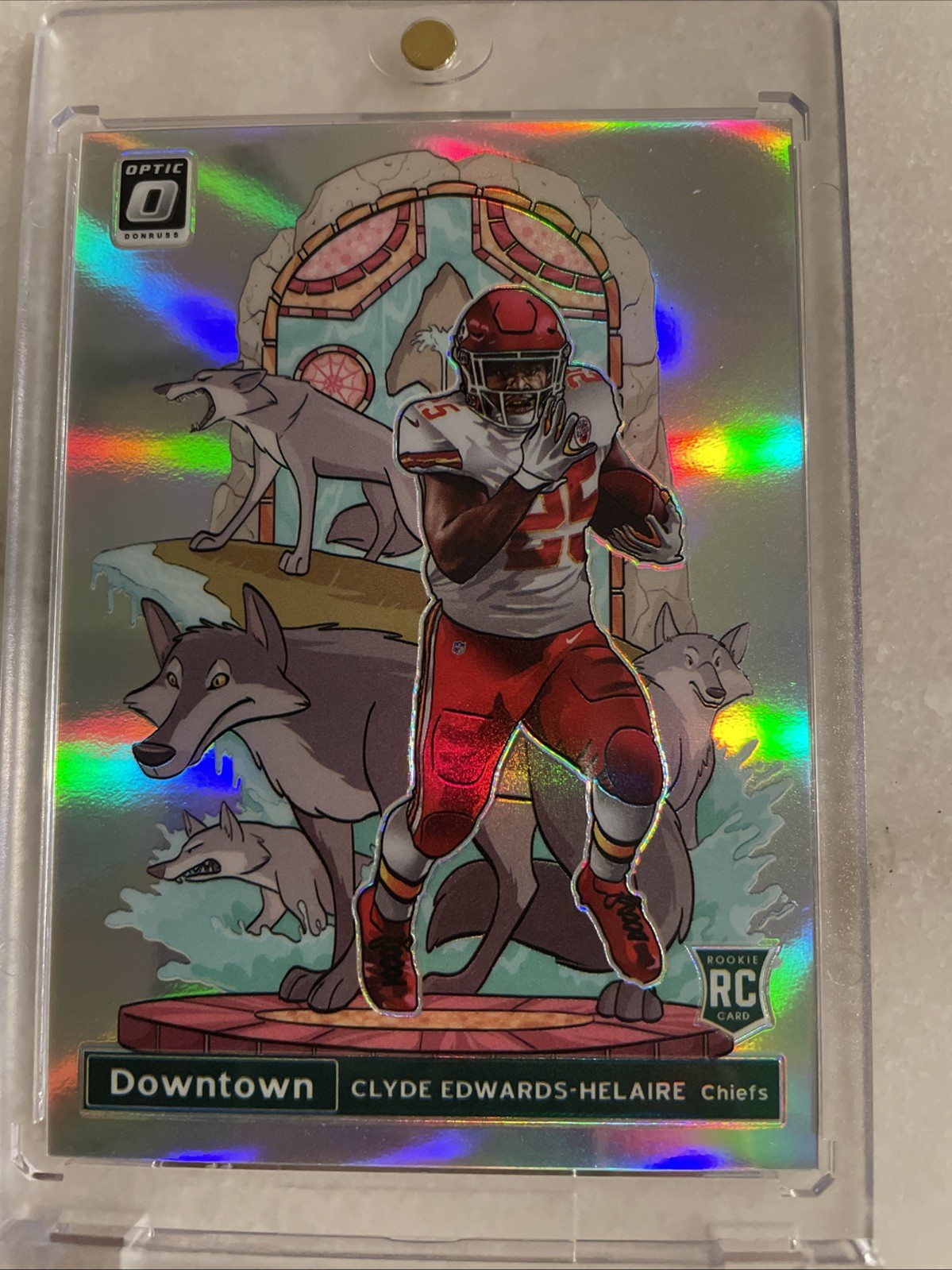 2020 Panini Donruss Optic - Downtown Clyde Edwards-Helaire #DT-35 (RC) Chiefs