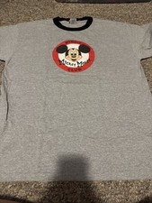 Disney World Disneyland Mickey Mouse Club Member Store Adult XL T Shirt Ringer