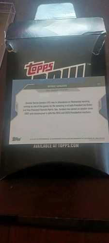 ( 2 )2021 Topps NOW BERNIE SANDERS 59th Presidential Inauguration Ceremony #21 - Picture 2 of 2