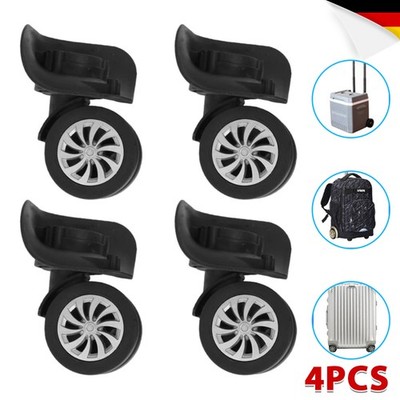 4STK Koffer Rollen Ersatz Gepäck Reparatur Zubehör Mute Row Räder 360°  NEU