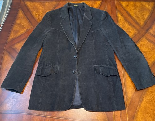 Vintage Cord Di Silber Grau Herren L42 Blazer Ellenbogen Patches Semi Formal - Bild 4 von 18