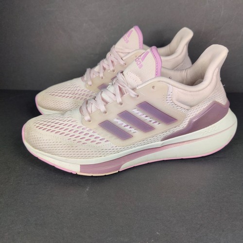 Adidas Women's EQ21 Lavender Pink Running Sneaker Athletic Comfy Shoe Size 9.5 - Picture 1 of 8
