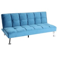 Sofa HWC-K21, Klappsofa Couch Schlafsofa, Nosagfederung Schlaffunktion 181x107cm