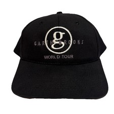 Vintage Garth Brooks World Tour Black SnapBack Hat Embroidered