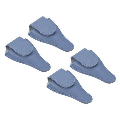 4,5''X2,6'' Stickerei Schere Mantel, 4er Pack Nagel Schere Abdeckung Licht Blau