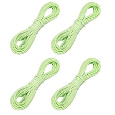 4 Pcs Faux Suede Leather Cord, 2.6mm x 5.5 Yards Flat String, Mint Green
